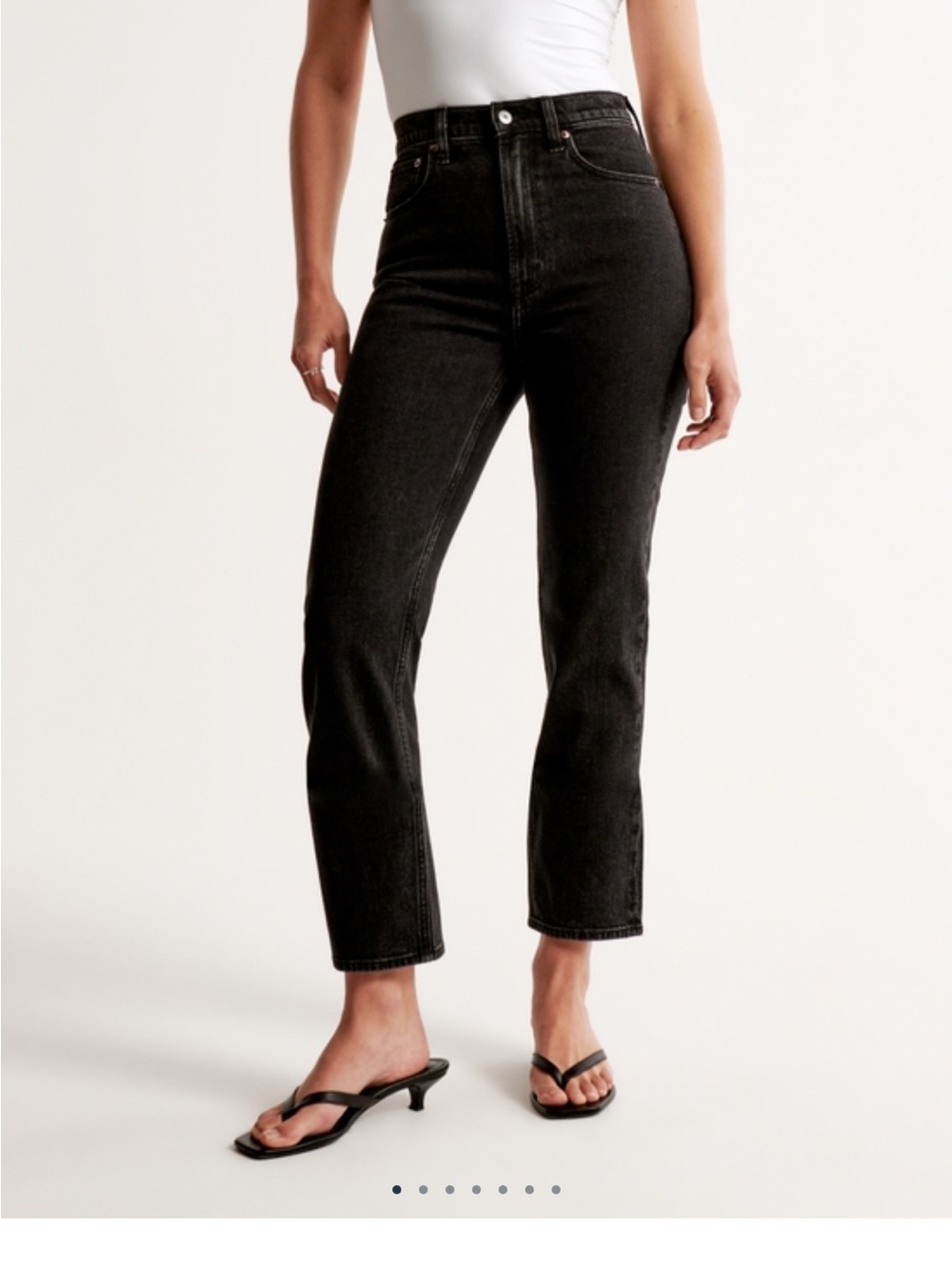 Abercrombie & Fitch ultra High-Rise ankle Straight Jeans